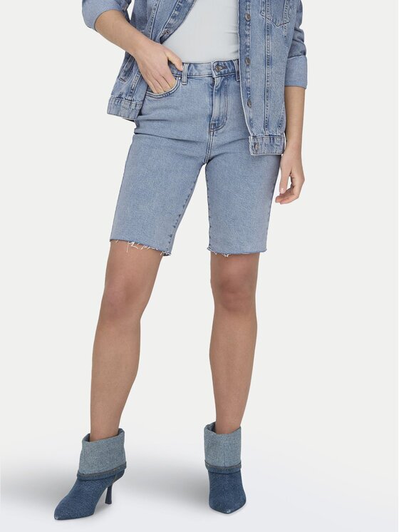 Only Дънкови шорти Emily 15311259 Straight Fit
