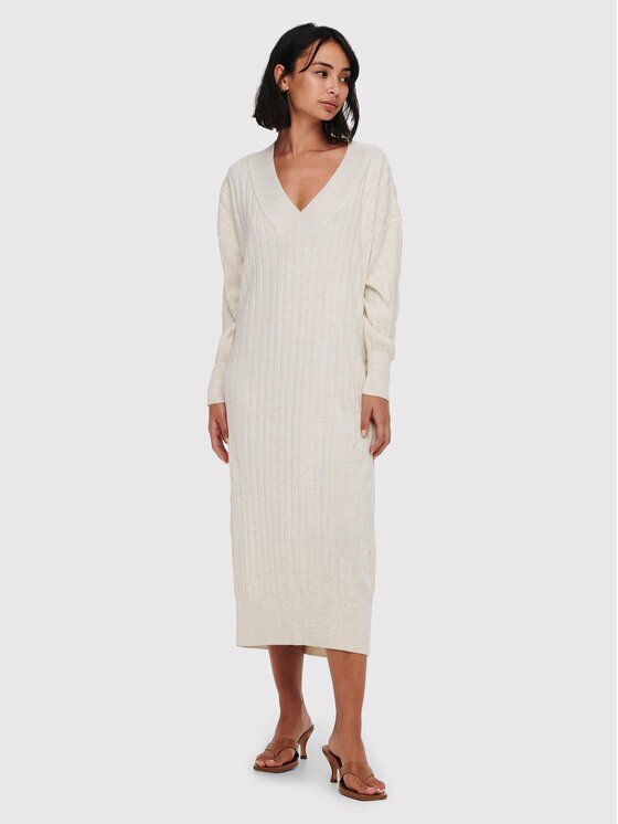 Only Плетена рокля New Tessa 15236372 Regular Fit