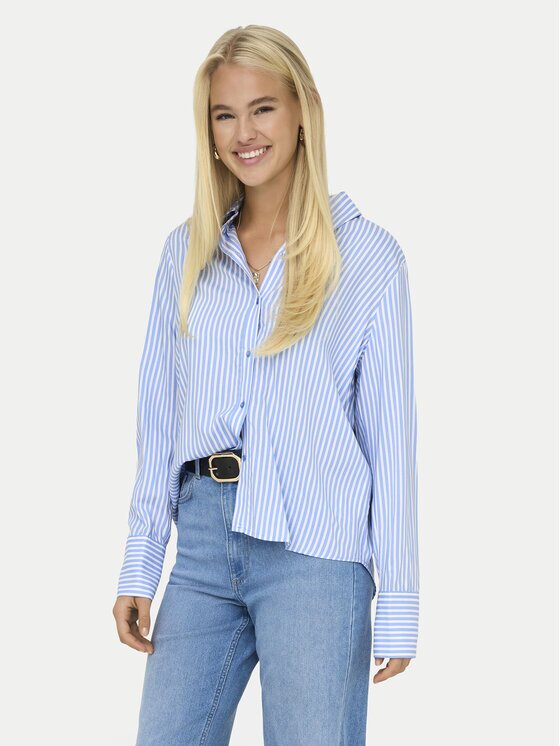 Only Риза Berit 15320243 Светлосиньо Regular Fit