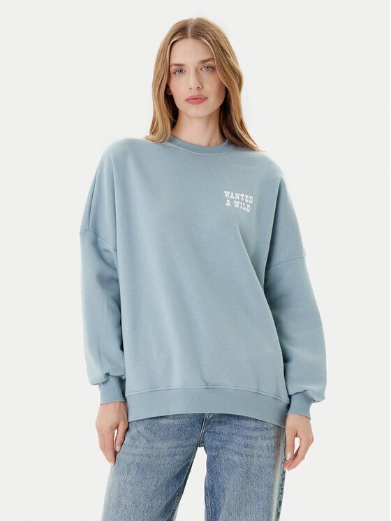 Only Суитшърт Stina 15357086 Светлосиньо Regular Fit