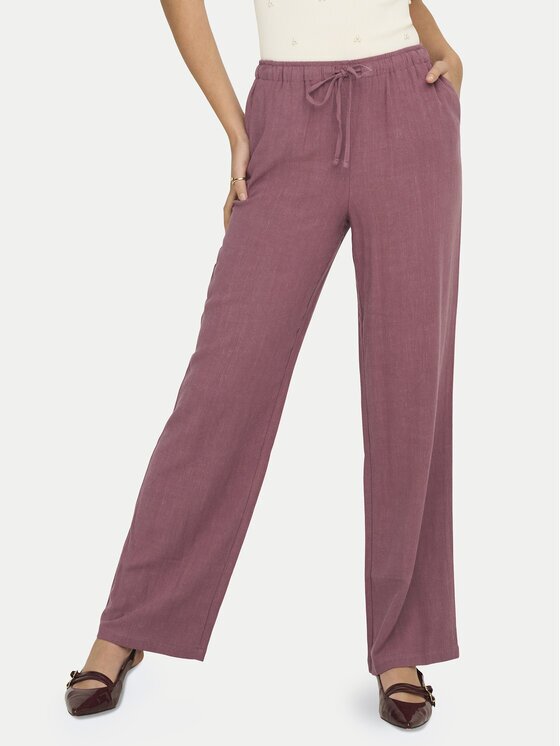 Only Текстилни панталони Siesta 15322263 Straight Fit