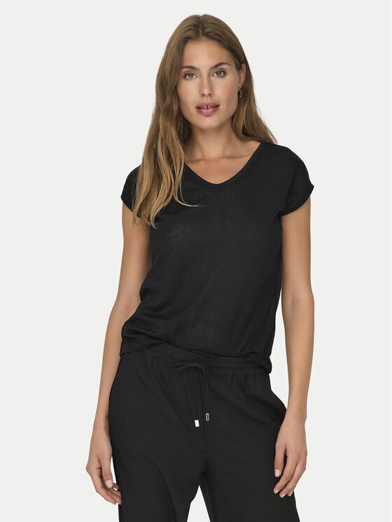 Only Тишърт Silvery 15136069 Loose Fit