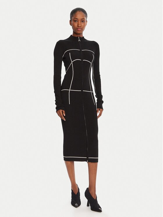 Patrizia Pepe Плетена рокля 8A1522 K265 FG09 Regular Fit