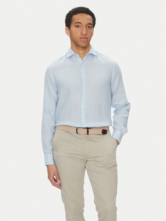Paul&Shark Риза 25413180CF Светлосиньо Regular Fit