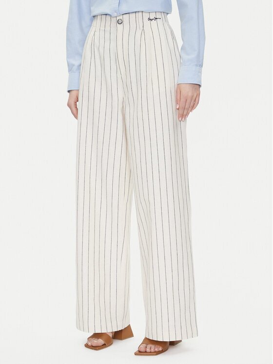 Pepe Jeans Текстилни панталони Herly PL211806 Wide Leg