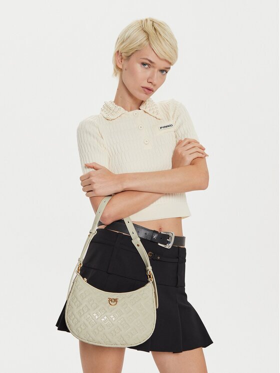 Pinko Дамска чанта Half Moon Mini Fl Al 25-26 PLTT 102790 A0F1