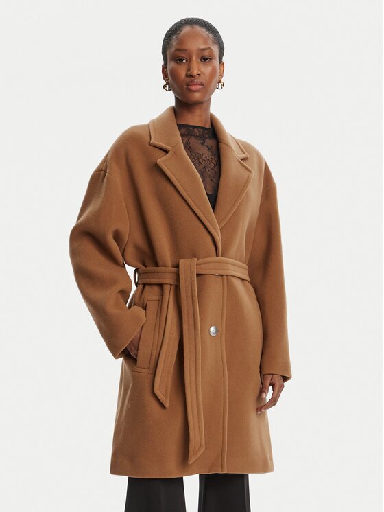 Pinko Вълнено палто 105685 A2SM Regular Fit