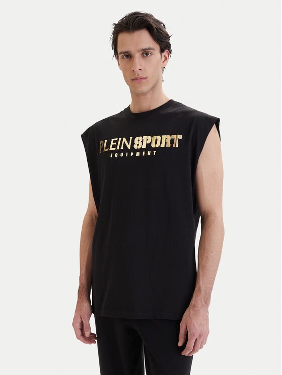 Plein Sport Мъжки топ PAEC MTK8319 STE001N Regular Fit