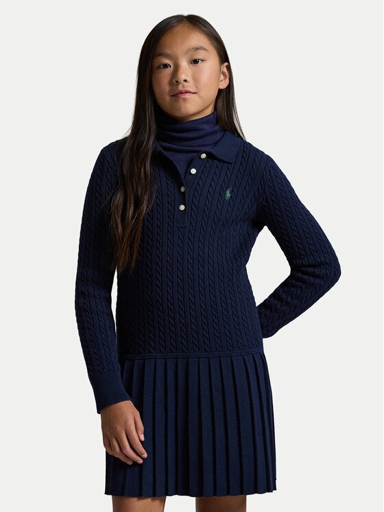 Polo Ralph Lauren Плетена рокля 313978841001 Regular Fit