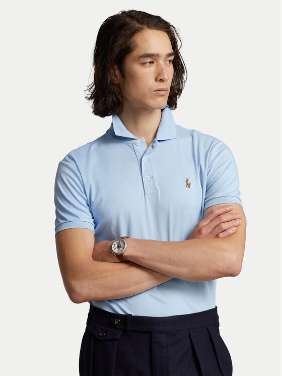 Polo Ralph Lauren Тениска с яка и копчета 710713130007 Custom Slim Fit