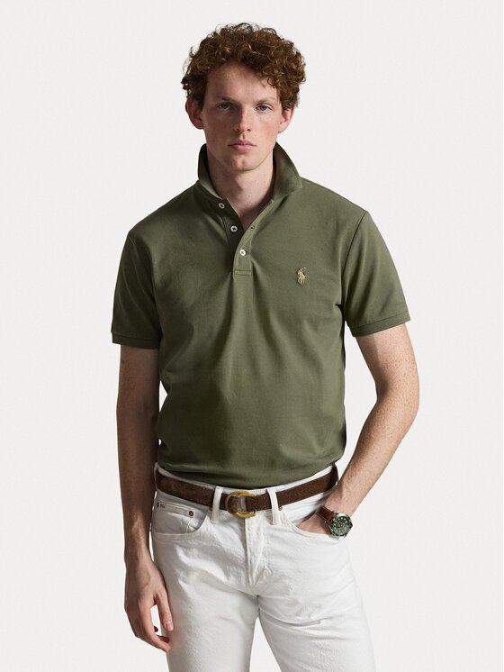 Polo Ralph Lauren Тениска с яка и копчета 710941439040 Custom Slim Fit