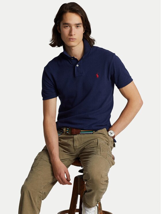 Polo Ralph Lauren Тениска с яка и копчета Core Replen 710795080 Slim Fit