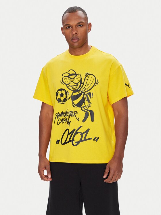 Puma Тишърт CWC Hoops x Man City 631696 Regular Fit
