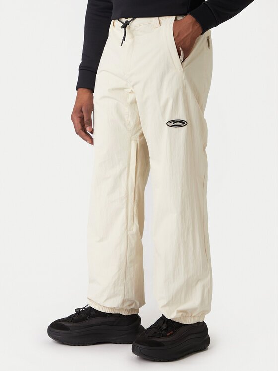 Quiksilver Сноуборд панталони Snow Down EQYTP03233 Екрю Relaxed Fit