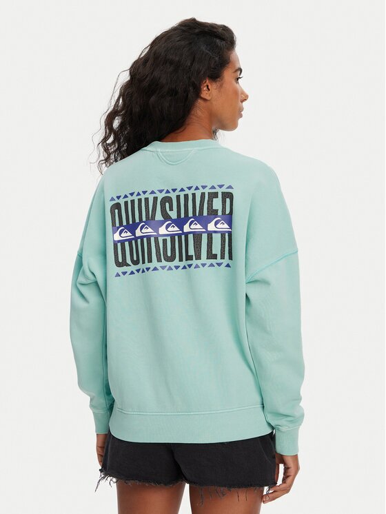 Quiksilver Суитшърт EQWFT03179 Светлосиньо Oversize