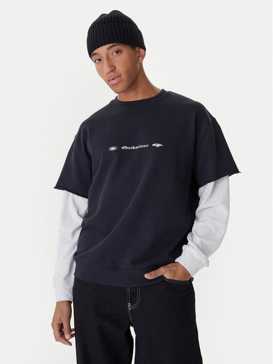 Quiksilver Суитшърт Openbar Crew EQYFT05154 Oversize
