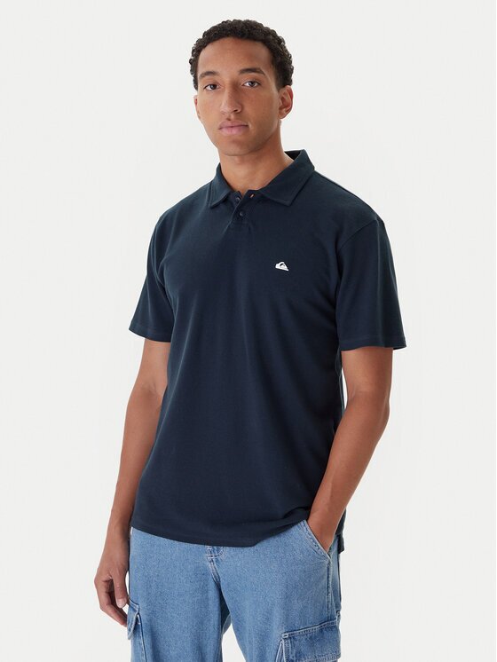 Quiksilver Тениска с яка и копчета Pique EQYKT04392 Regular Fit
