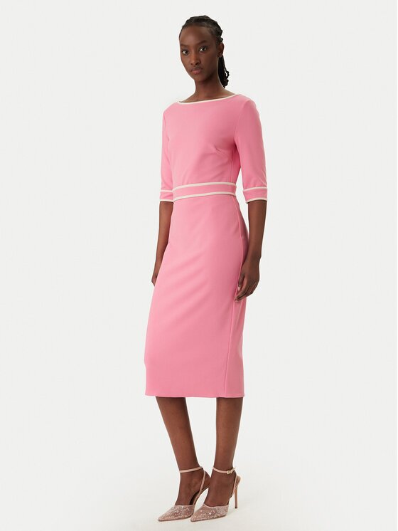 Rinascimento Коктейлна рокля CFC0127991003 Светлосиньо Slim Fit