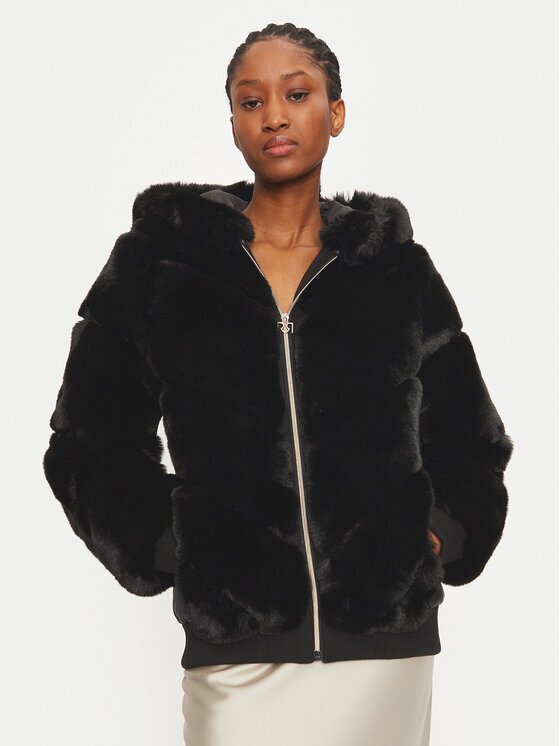 Rinascimento Кожено палто CFC0118311003 Regular Fit