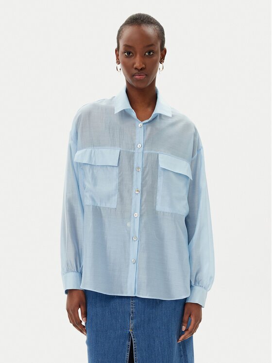 Rinascimento Риза CFC0123656003 Екрю Relaxed Fit
