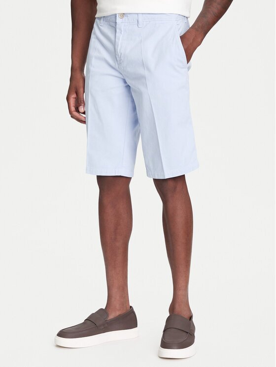 Robe Di Kappa Шорти от плат Oris 600BTI0 Светлосиньо Slim Fit