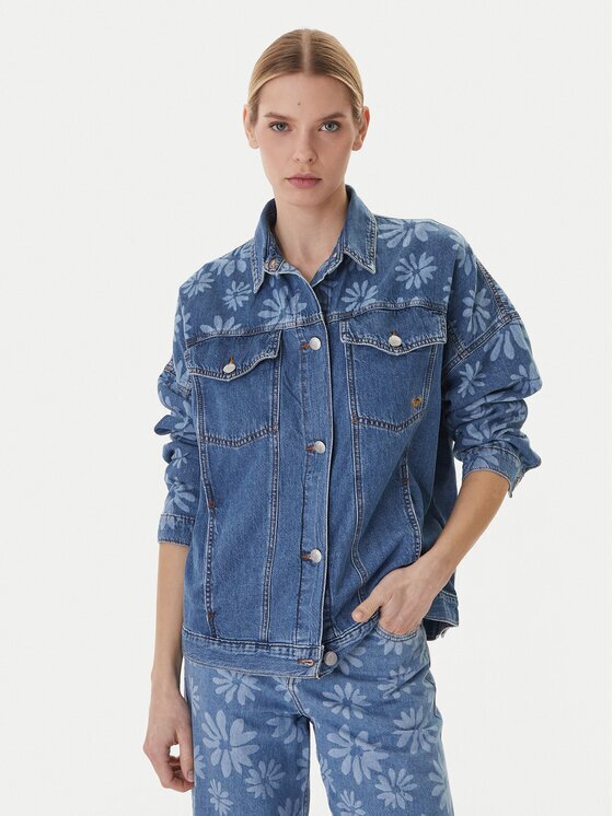 Roxy Дънково яке Salty Horizon ERJJK03700 Regular Fit