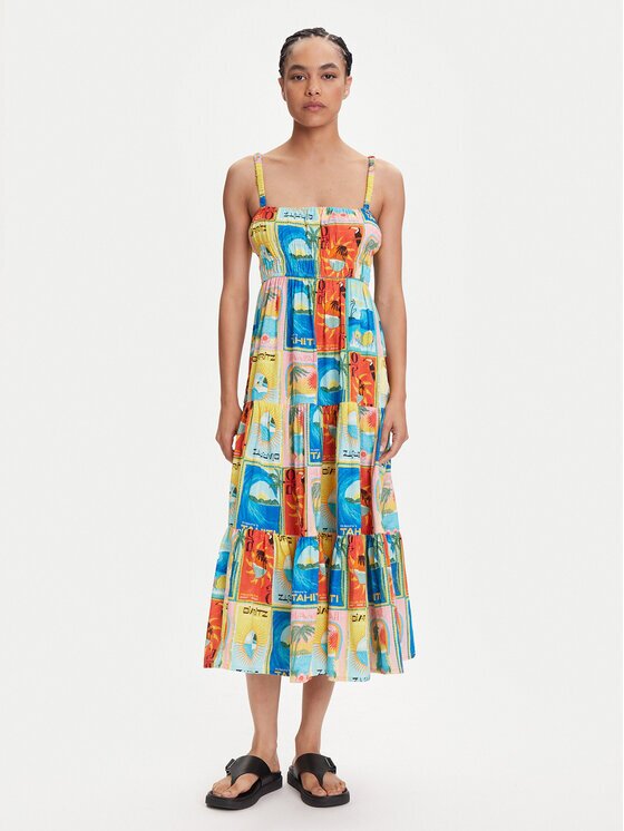 Roxy Лятна рокля Atlas Sunshine ERJWD03892 Regular Fit