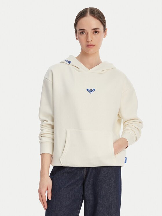 Roxy Суитшърт W126-RXLSS-1017-02X Екрю Regular Fit