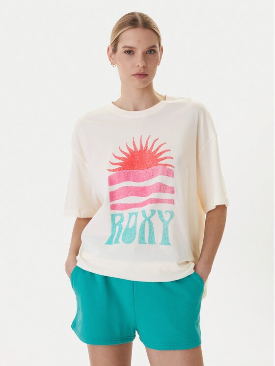 Roxy Тишърт Hangloose Poster ERJZT06090 Loose Fit