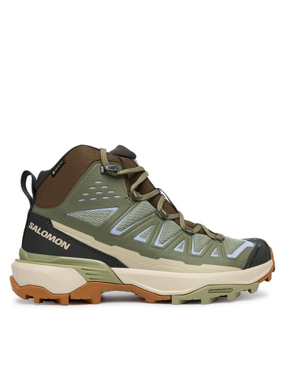 Salomon Туристически X Ultra 360 Edge Mid GTX L49098800 Зелен