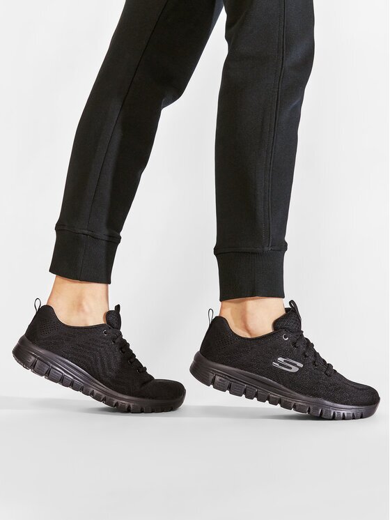 Skechers Сникърси Get Connected 12615/BKRG