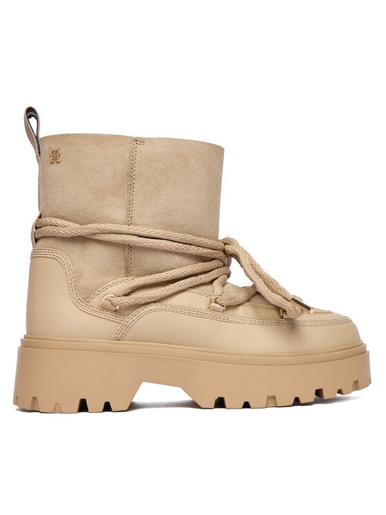 Tommy Hilfiger Апрески Real Shearling Laceup Snowboot FW0FW08996