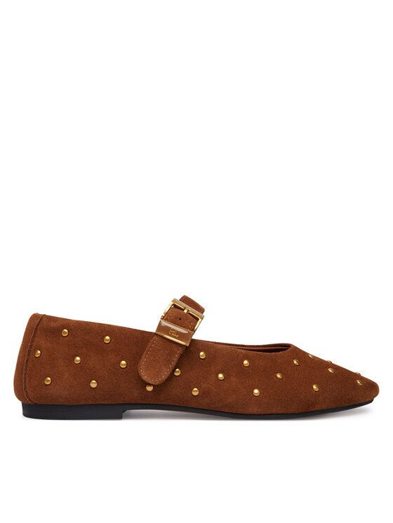 Tommy Hilfiger Балеринки Th Buckle Suede Stud Ballerina FW0FW09666