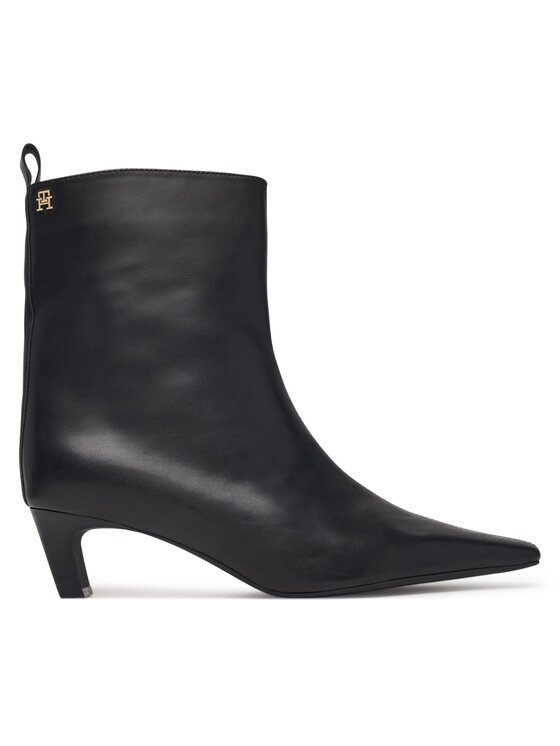 Tommy Hilfiger Боти Kitten Heel Leather Ankle Boot FW0FW09669