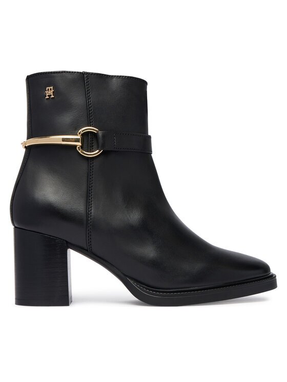 Tommy Hilfiger Боти TH Stud Heel Riding Ankle Boot FW0FW09552