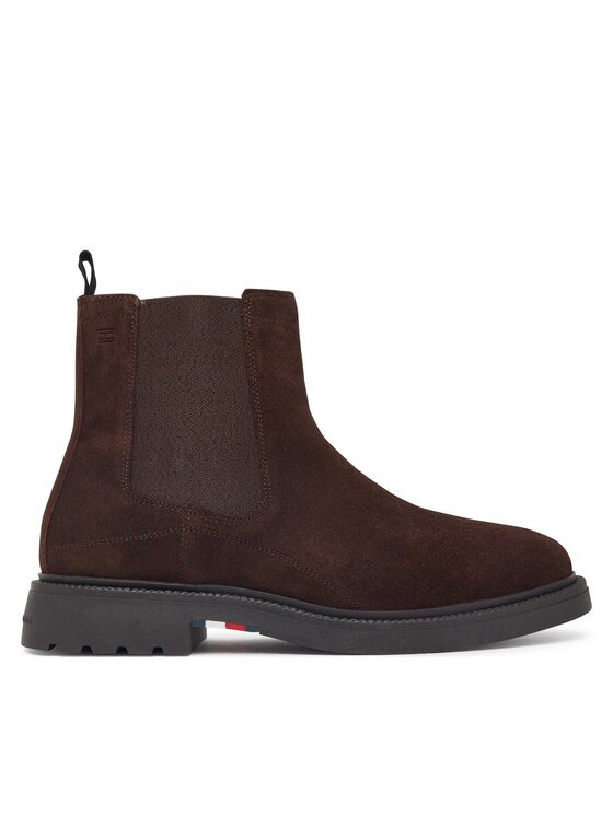 Tommy Hilfiger Боти тип челси Corporate Casual Suede Chelsea FM0FM05952