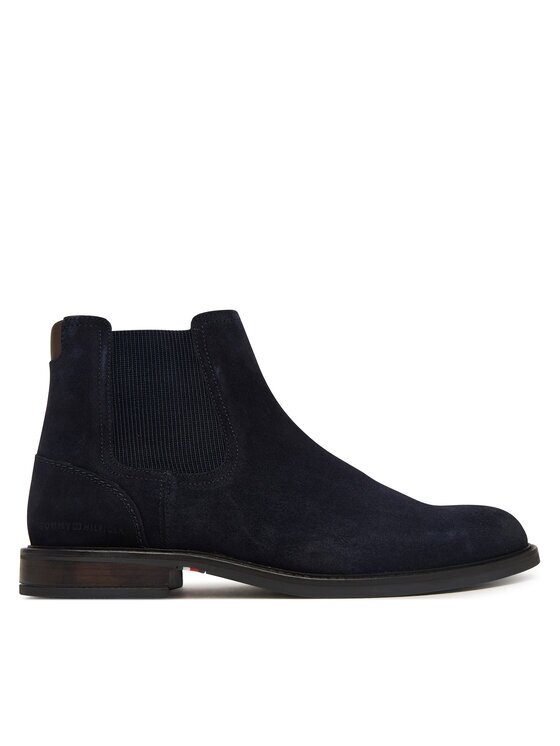 Tommy Hilfiger Боти тип челси Corporate Dressy Suede Chelsea FM0FM05953