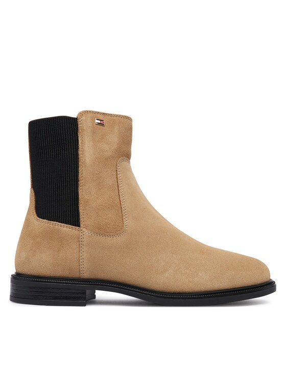 Tommy Hilfiger Боти тип челси Enamel Flag Suede Ankle Chelsea FW0FW09575