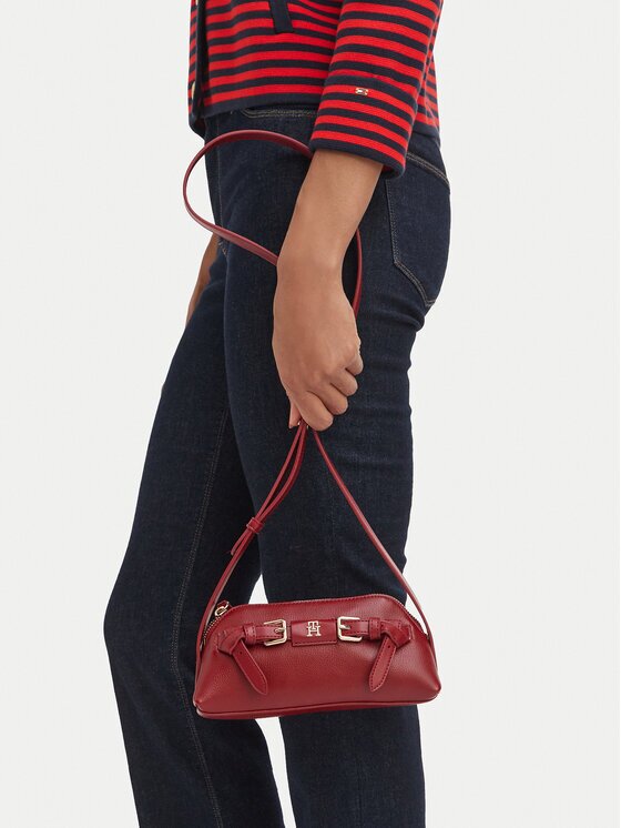 Tommy Hilfiger Дамска чанта Th Buckle Micro Crossover AW0AW19511