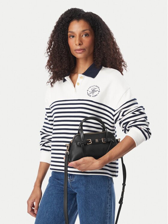 Tommy Hilfiger Дамска чанта Th Buckle Mini Tote AW0AW19034