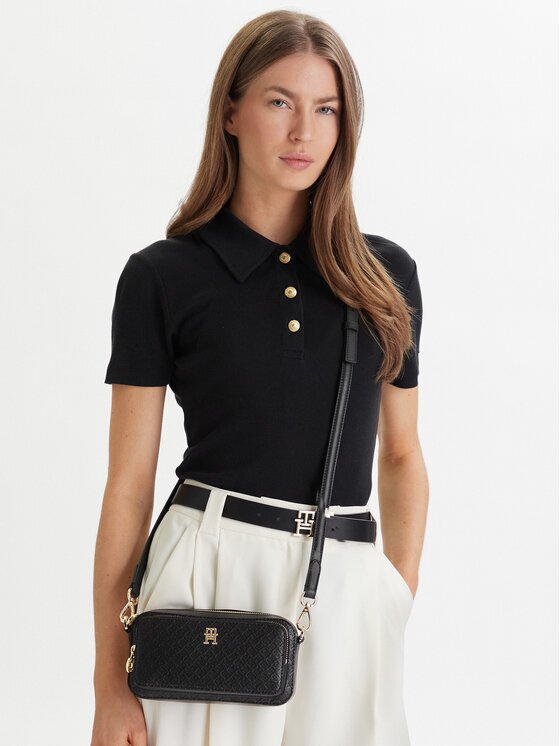Tommy Hilfiger Дамска чанта Th Daily Camera Bag Mono AW0AW18414