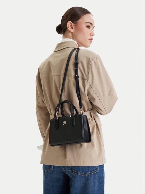 Tommy Hilfiger Дамска чанта Th Daily Mini Tote Mono AW0AW18416