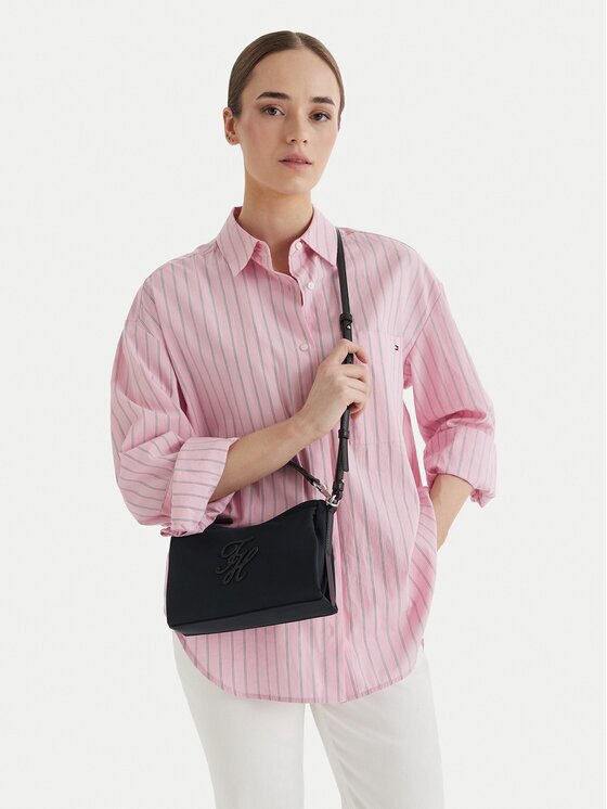 Tommy Hilfiger Дамска чанта Th Elevated Nylon Mini Crossover AW0AW18623