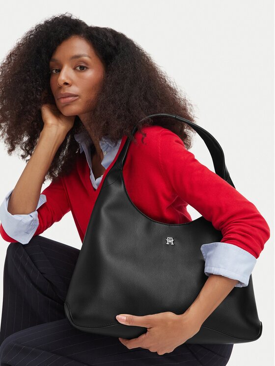 Tommy Hilfiger Дамска чанта Th Everyday Hobo AW0AW19187
