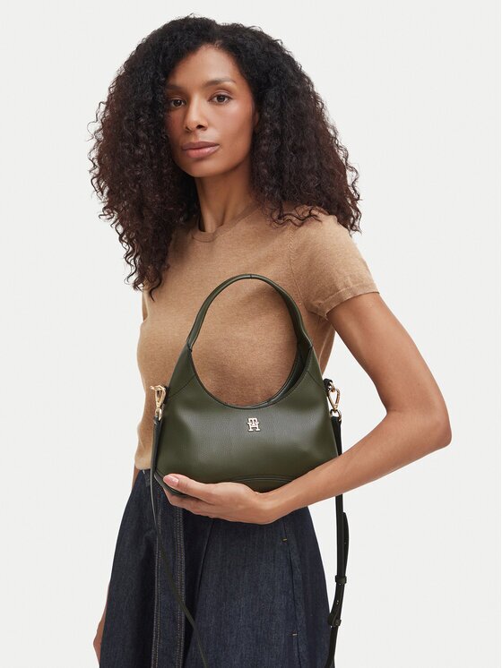 Tommy Hilfiger Дамска чанта Th Everyday Mini Hobo AW0AW19185