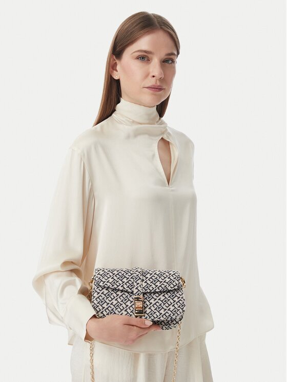 Tommy Hilfiger Дамска чанта Th Heritage Chain Cross Jacquard AW0AW19320