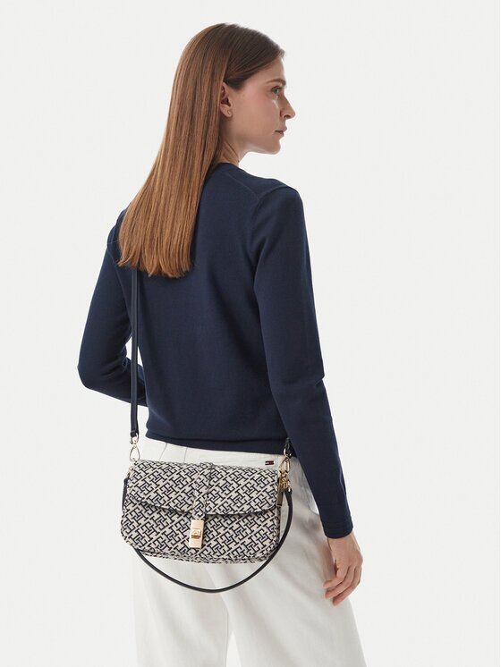 Tommy Hilfiger Дамска чанта Th Heritage Conv Crossover Jacqu AW0AW19322