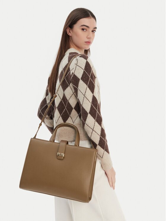Tommy Hilfiger Дамска чанта Th Heritage Satchel AW0AW18287