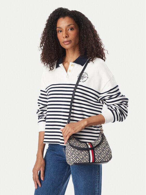 Tommy Hilfiger Дамска чанта Th Jacquard Ess Shoulder Bag AW0AW19331