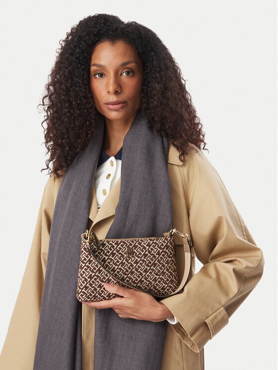 Tommy Hilfiger Дамска чанта Th Jacquard Mini Shoulder Bag AW0AW19006